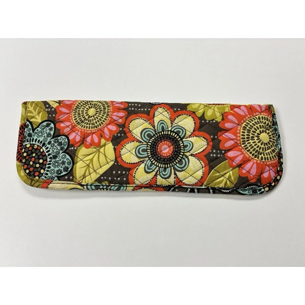 Vera Bradley Flower Shower Curling Flat Iron Cover Travel Case Sleeve sku6